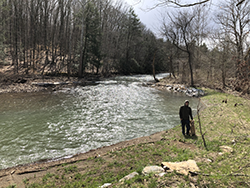 April 2020 Kevin Regan & Phin along the Bald Eagle Creek