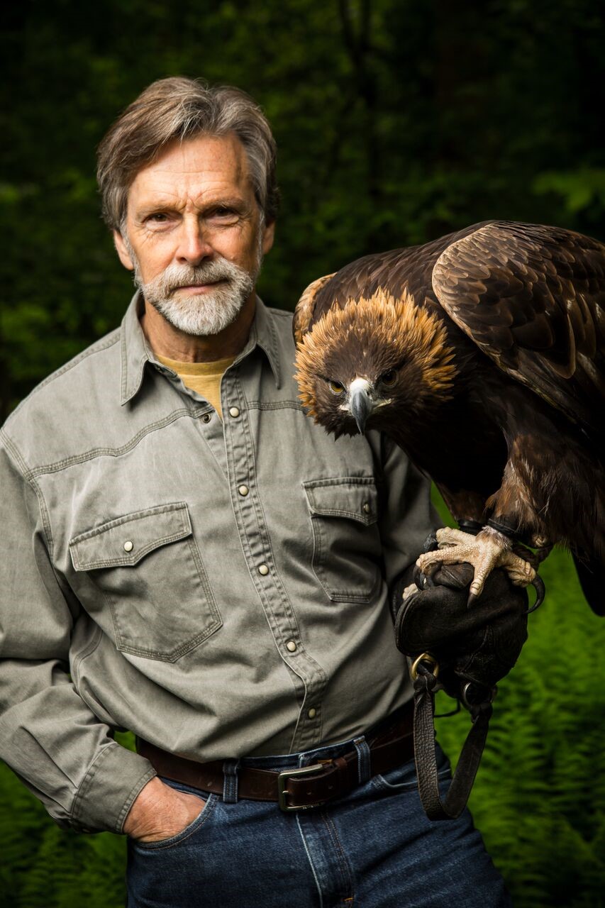 Jack Hubley with his golden eagle Bliss. photo credit Mike Miville, MM Visuals